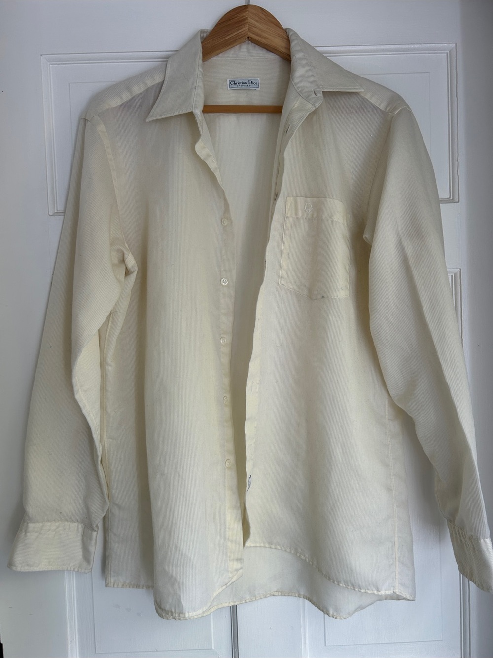 Vintage Dior Button Down Long-Sleeve Men's Shirt
